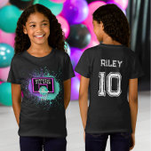 Grunge Basketbal Paint Splatter Verjaardag All Sta T-shirt