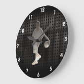 Grunge Basketball Grote Klok (Hoek)