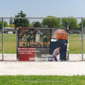 Grunge Basketball Senior Sport Banner (Insitu)