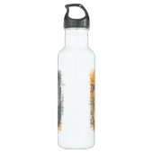 Grunge Basketball-spelers en ventilator Waterfles (Achterkant)