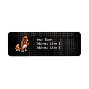 Grunge Basset Hound Etiket