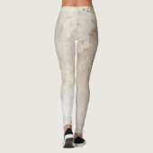 Grunge bedroefd Ooh La Typografie Lettering Leggings (Achterkant)