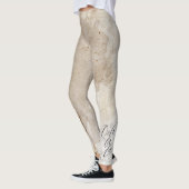 Grunge bedroefd Ooh La Typografie Lettering Leggings (Links)