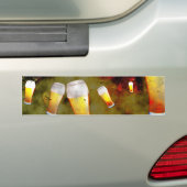 Grunge Beer Bumpersticker (Op auto)