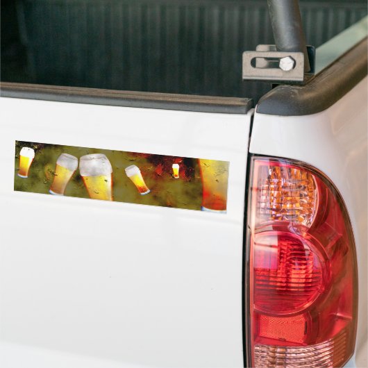 Grunge Beer Bumpersticker (Op Truck)