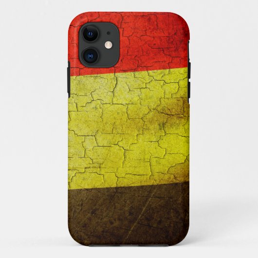 Grunge Belgium vlag Case-Mate iPhone Case (Achterkant)
