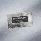 Grunge betontextuur magnetisch visitekaartje (Voorbeeld)