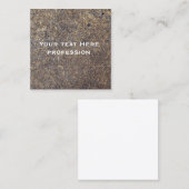 Grunge betontextuur vierkante visitekaartje (Voorkant / Achterkant)