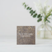 Grunge betontextuur vierkante visitekaartje (Staand voorkant)