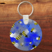 Grunge bijen sleutelhanger (Voorkant)