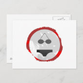 Grunge Bikini Sign Briefkaart (Voorkant / Achterkant)