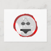 Grunge Bikini Sign Briefkaart (Voorkant)