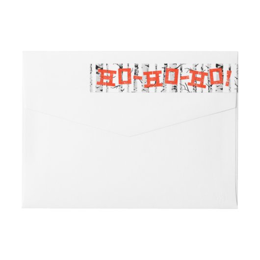 Grunge Birch Lumberjack kerstman Ho Ho Ho Ho! (Achterkant)