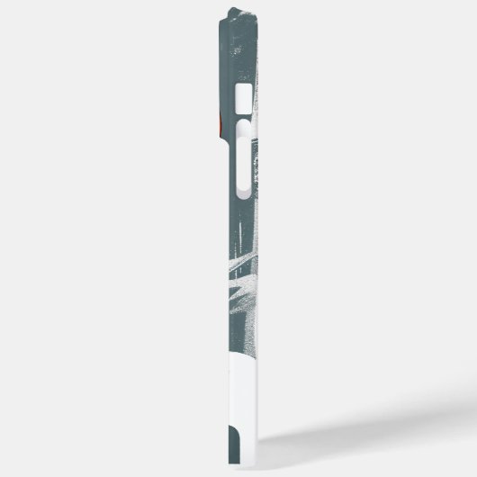 Grunge Bitcoin hot air balloon Blockchain design Case-Mate iPhone Case (Achterkant / Links)