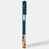 Grunge Bitcoin hot air balloon Blockchain design Case-Mate iPhone Case (Achterkant / Rechts)