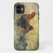 Grunge Black Copper Marans Iphone Case (Achterkant)
