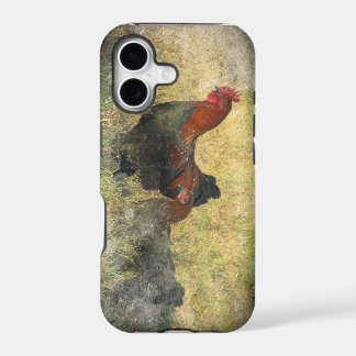 Grunge Black Copper Marans Iphone Hoesje