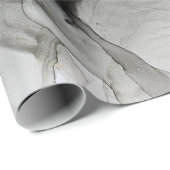 Grunge Black Grey Gold Cadeaupapier (Rol Hoek)