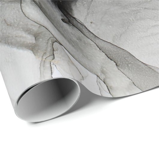 Grunge Black Grey Gold Cadeaupapier (Rol Hoek)