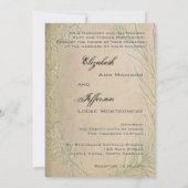 Grunge Black  Lijst Wedding Invitations Kaart (Achterkant)