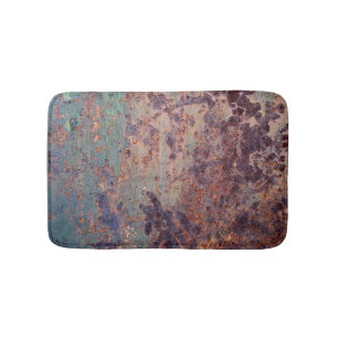 Grunge Blau Roestig Metaal Patroon Badmat