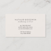 Grunge Blauw Contemporary Visitekaartje (Achterkant)