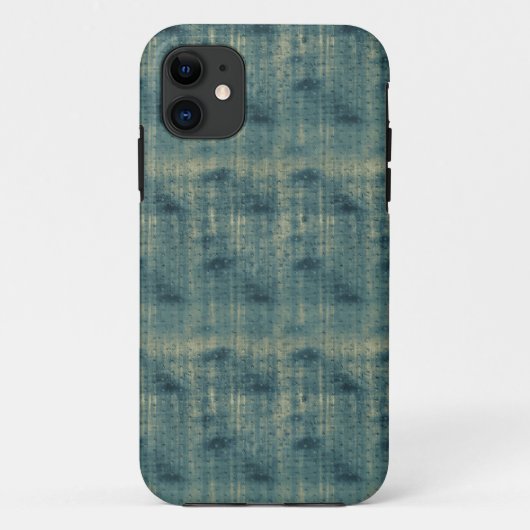Grunge Blauw Groene Sterren Case-Mate iPhone Case (Achterkant)