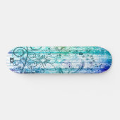 Grunge Bloem Dd Merk Persoonlijk Skateboard (Horizontaal)