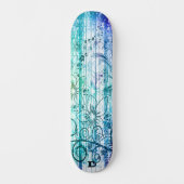 Grunge Bloem Dd Merk Persoonlijk Skateboard (Voorkant)