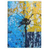 Grunge Bloem Klembord (Achterkant)