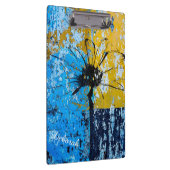 Grunge Bloem Klembord (Rechts)