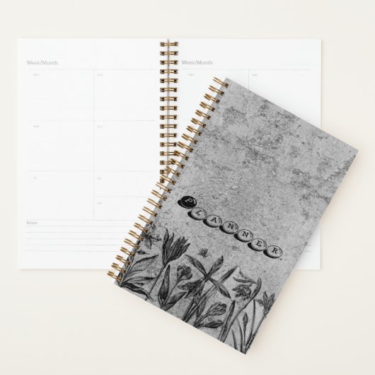 Grunge Bloem Planner Journal (Display)