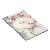  Grunge Bloemen Notitieboek (Rechterzijde)