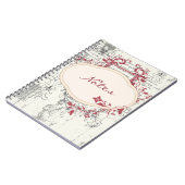  Grunge Bloemen Notitieboek (Linkerzijde)