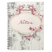 Grunge Bloemen Notitieboek (Voorkant)