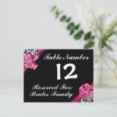  Grunge Bloemen Tabel Aantal Briefkaarten (Staand voorkant)