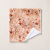 Grunge bloemenpatroon. Koraal achtergrond. Bad Handdoek (Wasdoekje)