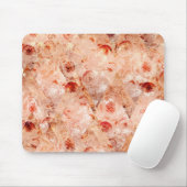 Grunge bloemenpatroon. Koraal achtergrond. Muismat (Met muis)