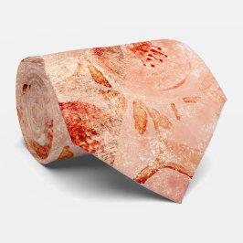 Grunge bloemenpatroon. Koraal achtergrond. Stropdas