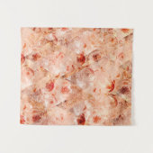 Grunge bloemenpatroon. Koraal achtergrond. Wandkleed (Voorkant (horizontaal))