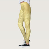 Grunge  bloemmotief. leggings (Links)
