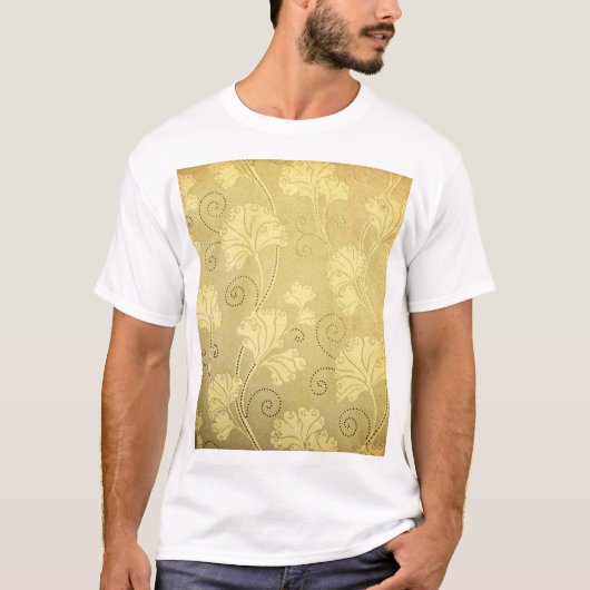 Grunge bloemmotief. t-shirt (Voorkant)