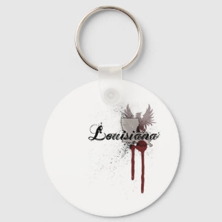 Grunge Blood Splatter Louisiana Sleutelhanger