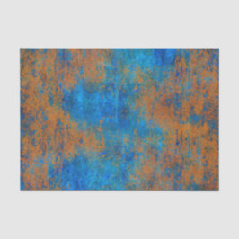 Grunge Blue Copper Boho Tissuepapier