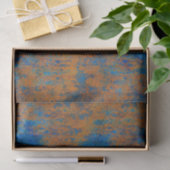 Grunge Blue Copper Boho Tissuepapier (Geschenk)