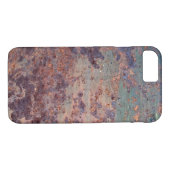 Grunge Blue Rusted Metal Pattern Case-Mate iPhone Case (Achterkant (Horizontaal))