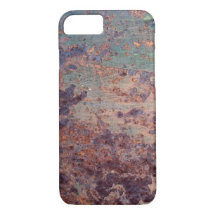 Grunge Blue Rusted Metal Pattern Case-Mate iPhone Case