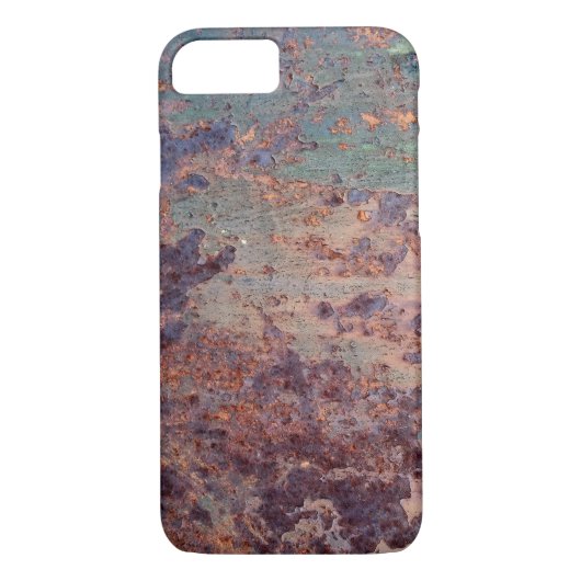 Grunge Blue Rusted Metal Pattern Case-Mate iPhone Case (Achterkant)
