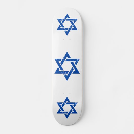 Grunge Blue Star van David Skateboard (Voorkant)