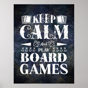 Grunge Board Games Wanddecoratie Poster